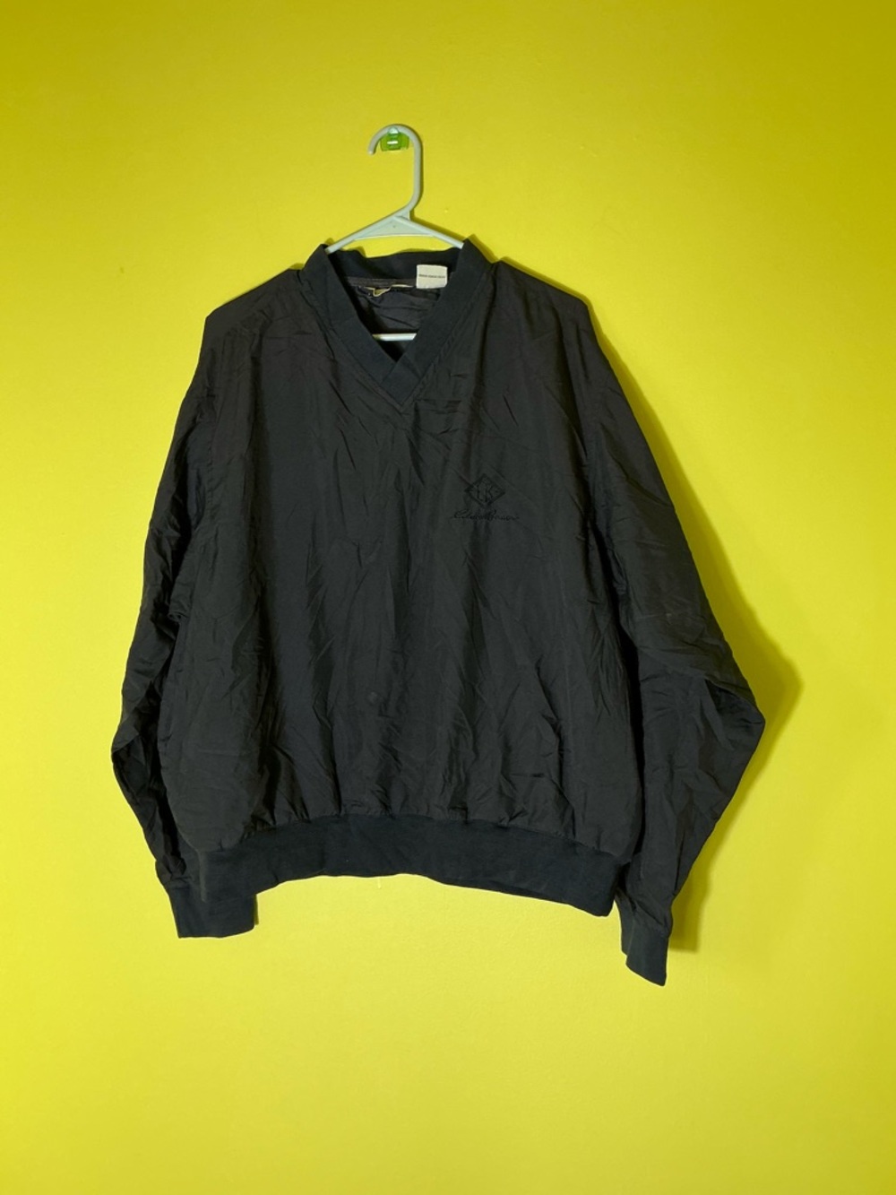 Vintage Eddie Bauer Black Pullover Windbreaker